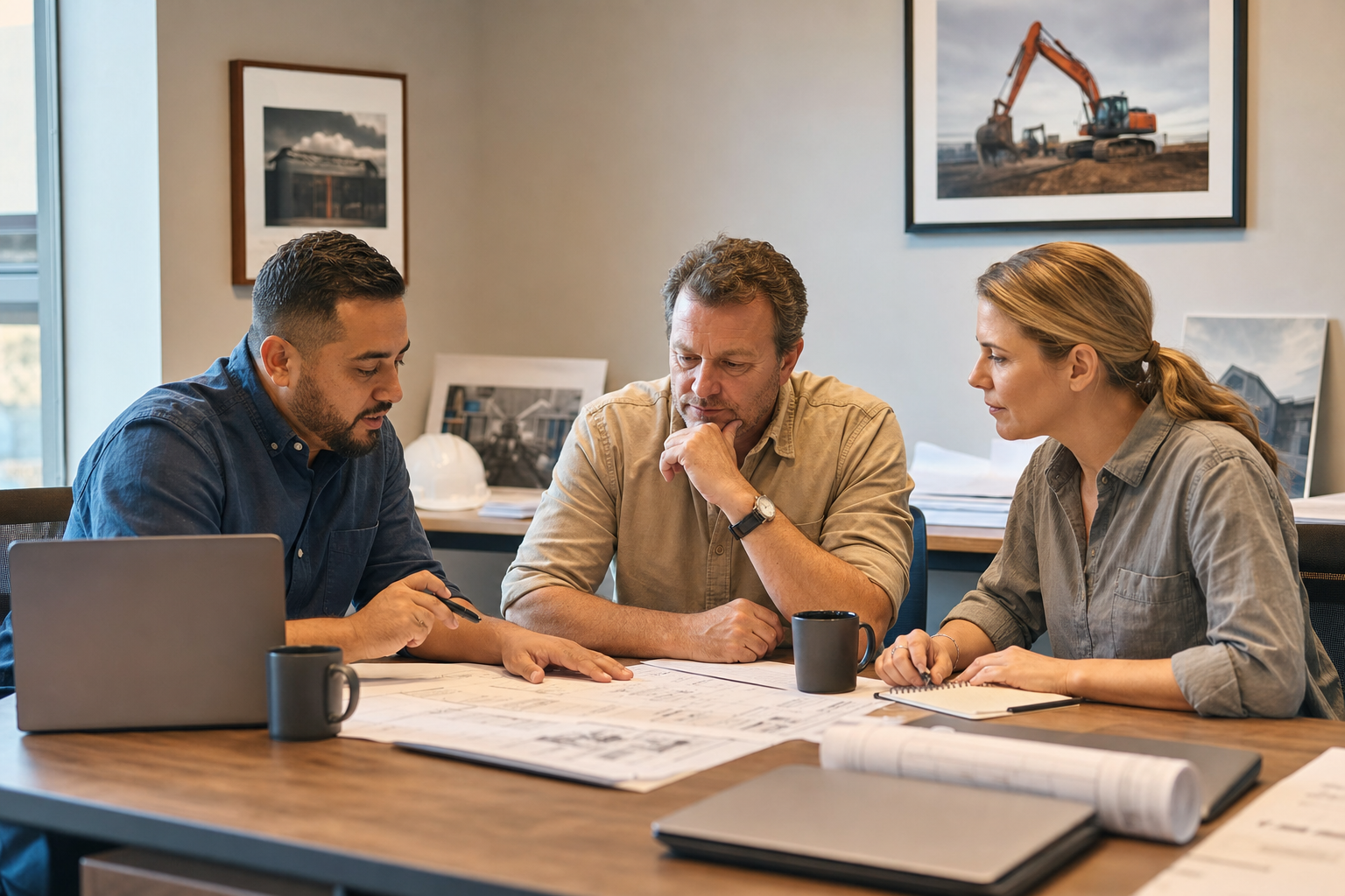 Group of contractor business owners